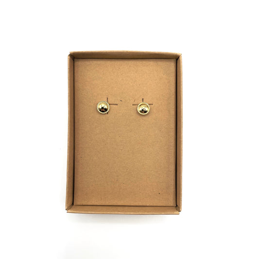 Dome stud earrings